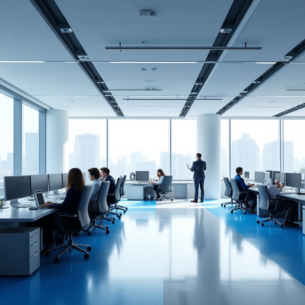 Oficinas modernas de FinConsult en Madrid